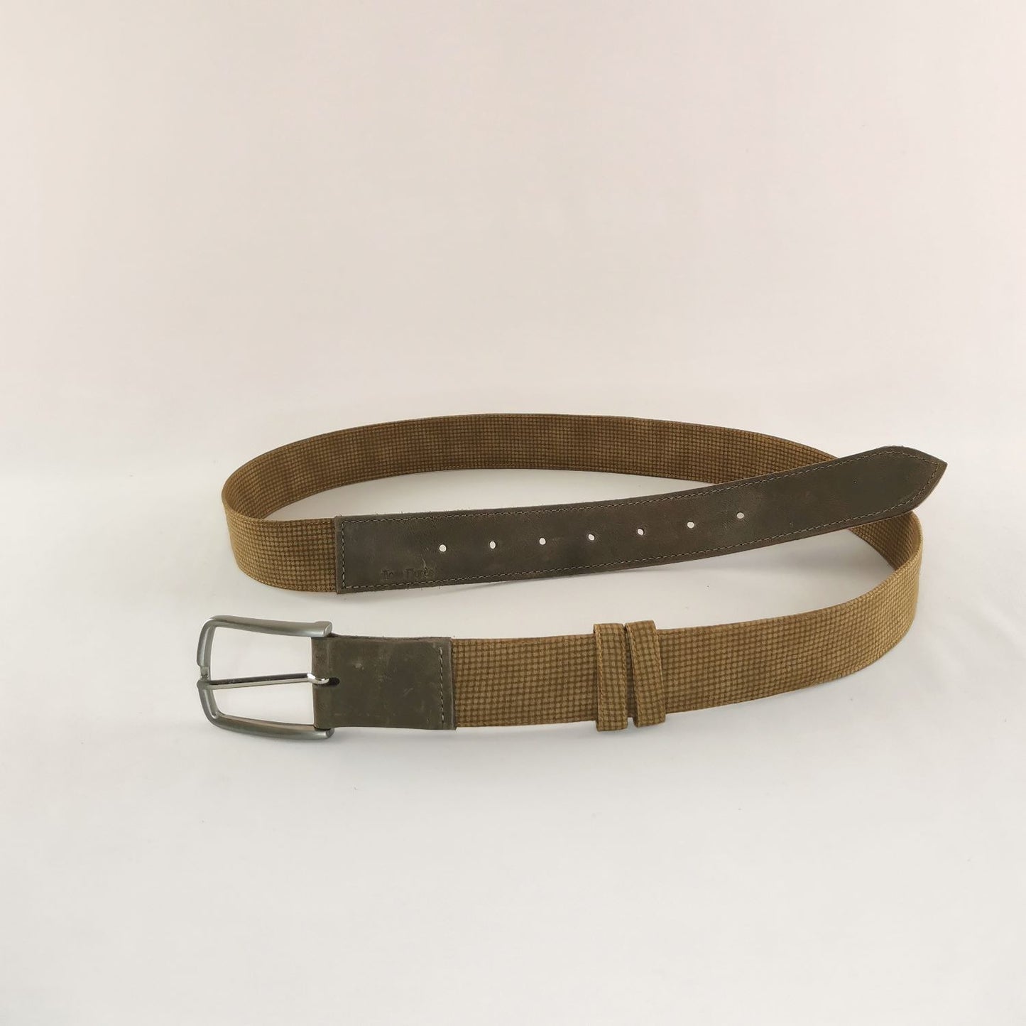 Ceinture en cuir et tissu